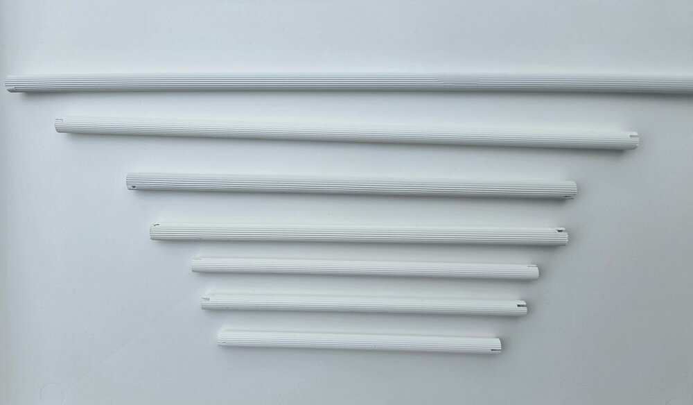 Zitstok  met sleuf plastic  32 cm