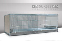 Vluchtkooi 44x90x50 cm (hxbxd) koppelbaar met middenschuif ijzeren laden en bodemroosters