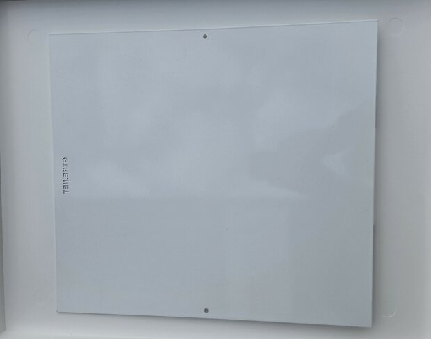 Zijpaneel voor kooiserie 90/40 - 120/40 wit gepoedercoat