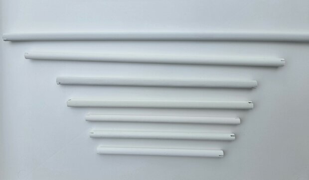 Zitstok  met sleuf plastic  29 cm