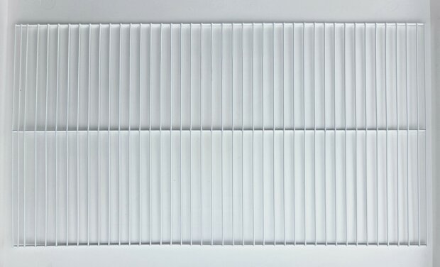 Ijzeren bodemrooster voor kooiserie 120/50 (48x58 cm) kleur wit