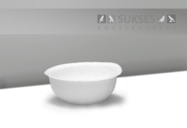 Polyester inlegnestje wit - per 12 stuks (10 cm)