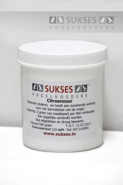 SUKSES Citroenzuur 500 gr 